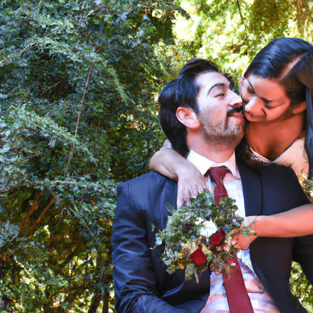 Fotografía de boda documental minimalista en parque de Santiago